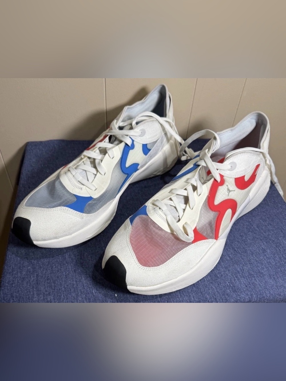 Jordan Delta 3 Low Men's Shoes White-Chile Red-Black DN2647-100 Size 18 NWOB